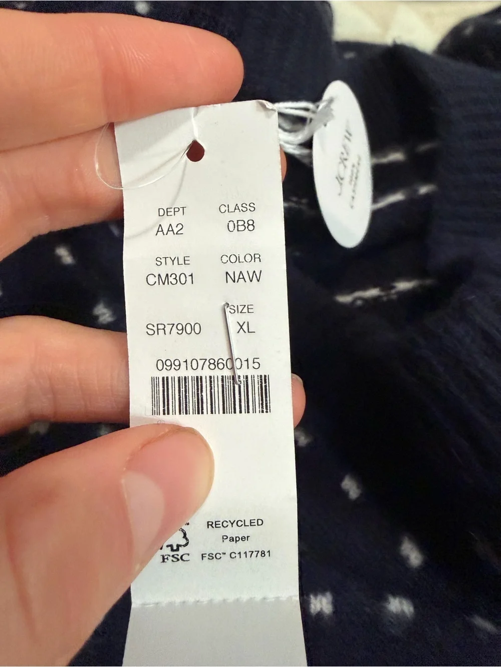 J crew Relaxed midweight cashmere V-neck sweater in jacquard dot